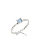 Anneau Gemoro Femme in Or blanc Acquamarina 0.27 Ct AM243BIA - AM243BIA